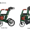 Afbeelding van Glide | 2-in-1 | Rollator en rolstoel | Groen