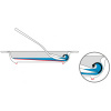 Afbeelding van Bord klein 20 cm Wit-Rood - wit/rood