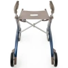 Afbeelding van ByAcre | Ultralight Carbon Rollator | Blauw met organizer bag
