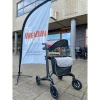 Afbeelding van Tweede Kans | Zo goed als nieuw | Rollator | Carbon | Zwart | MultiMotion | Large