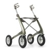 Afbeelding van ByAcre Overland Carbon Rollator met luchtbanden | Groen | met daypack | All Terrain 