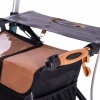 Afbeelding van Saljol | Carbon Rollator | Blauw | inclusief rugsteun, stokhouder, net-tas, bel en LED-lampje