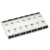 Afbeelding van Pillendoos | 7-daags | 2 vakjes per dag | transparant / zwart | MultiMotion