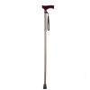 Afbeelding van Wandelstok | Opvouwbaar | Aluminium met houten handvat | Brons | 82 - 92 cm | Vitility