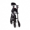 Afbeelding van neXus 3 rollator | Extra laag | Zwart inclusief rugsteun 