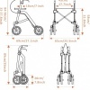 Afbeelding van Trive | Compacte dubbel plooibare Rollator | Groen | inclusief rugsteun en tas en stokhouder