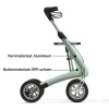 Afbeelding van ByAcre Pioneer Rollator | EPP buitenkant | Groen | incl. boodschappentas