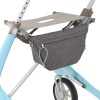 Afbeelding van ByAcre | Ultralight Carbon Rollator | Lichtblauw met organizer bag