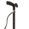Afbeelding van Wandelstok | Opvouwbaar | Aluminium | Gezandstraald mat zwart | TPR handvat | 87 - 98 cm