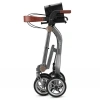 Afbeelding van Trive | Compacte dubbel plooibare Rollator | Grijs | inclusief rugsteun en tas en stokhouder