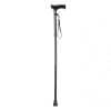 Afbeelding van Wandelstok | Opvouwbaar | Aluminium met houten handvat | Zwart | 82 - 92 cm | Vitility