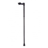 Afbeelding van Opvouwbare wandelstok anatomisch - zwart links - 84-94 cm