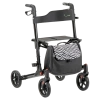 Afbeelding van Rollatortas | Skai Leer | met zebraprint en ritssluiting | MultiMotion