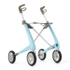 Afbeelding van ByAcre | Ultralight Carbon Rollator | Lichtblauw met organizer bag