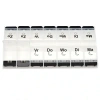 Afbeelding van Pillendoos | 7-daags | 2 vakjes per dag | transparant / zwart | MultiMotion