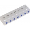 Afbeelding van Pillendoos | 7 dagen | 1 vak per dag | Transparant | Braille | Push To Open
