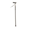 Afbeelding van Wandelstok | Opvouwbaar | Aluminium | Gezandstraald mat zwart | TPR handvat | 70 - 80 cm