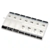 Afbeelding van Pillendoos | 7-daags | 2 vakjes per dag | transparant / zwart | MultiMotion