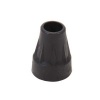 Afbeelding van Kruk- en stokdoppen - 22 mm zwart