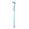 Afbeelding van Wandelstok | Opvouwbaar | Aluminium | Blauw | TPR handvat 
