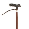 Afbeelding van Wandelstok | Verstelbaar | Aluminium | TPR handvat | Gezandstraald mat brons | 84 - 107 cm