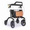 Afbeelding van Saljol | Rollator Allround | Zwart | incl. rugsteun, stokhouder, luxe tas, bel en LED-lampje