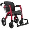 Afbeelding van Rollz Motion Performance | 2-in-1 | Rollator en rolstoel met luchtbanden | Ruby Red