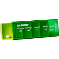 Dagbox Anabox | Dag | 5 vakjes | Groen | Pillendoos