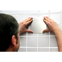 Zelfklevende RVS platen - per paar