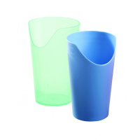 Beker met neusuitsparing - blauw