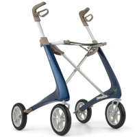 ByAcre | Ultralight Carbon Rollator | Blauw met organizer bag
