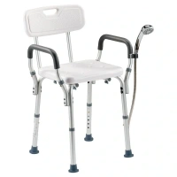 Douchestoel met (afneembare) rug- en armleuningen