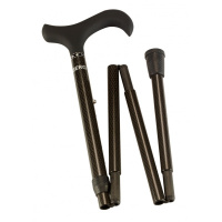 Carbon wandelstok opvouwbaar - met soft Derby handvat