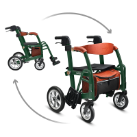 Glide | 2-in-1 | Rollator en rolstoel | Groen