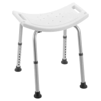 Douchekruk verstelbaar | met handgrepen en douchekophouder | Wit