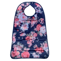 Slab Volwassen zwart met gekleurde bloemen