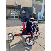 Tweede Kans | Zo goed als nieuw | Rollator Vermeiren | Quava | Rood