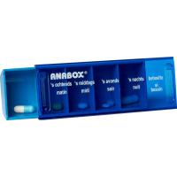 Dagbox Anabox | Dag | 5 vakjes | Blauw | Pillendoos
