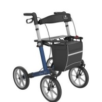 Compact Outdoor | Rollator | Electric Blue | Rehasense | Server OS | Large | Extra Grote Wielen