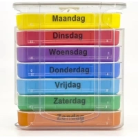 Pillendoos | 7 Daags | 4 vakjes per dag | gekleurd