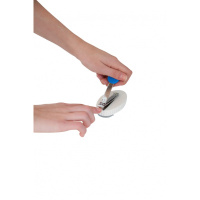 Kleine nagelschaar op blok