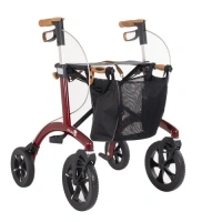 Saljol | Rollator Allround | Barola Rood inclusief rugsteun 