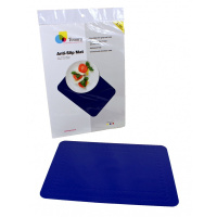 Anti-slip matten rechthoekig - blauw 45 x 38 cm