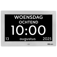 BBrain Basic Analoog - Eenvoudige Digitale Dagklok | Wit