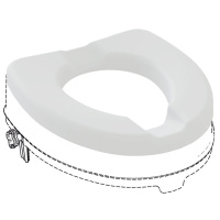 Zachte toiletzitting voor Atlantis toiletverhoger - licht grijs