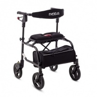 neXus 3 rollator | Standaard | Zwart inclusief rugsteun 