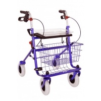 Provo Rollator | Blauw | Mand | Dienblad | Stokhouder