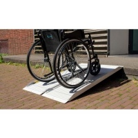 Drempelhulp opvouwbare aluminium oprijplaat 21 tot 38 cm hoog