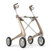 ByAcre | Ultralight Carbon Rollator | Champagne met organizer bag