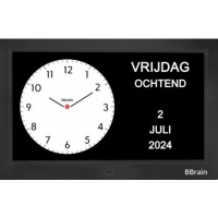 BBrain Basic Analoog - Eenvoudige Digitale Dagklok | Zwart 